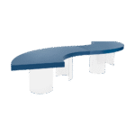 Tampo Curvo Laca com Base Curva Cristal - Composição