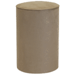 Pufe Tamborete Capa Camurça Fendi