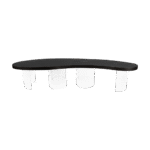 Tampo Orgânico Laca com Borda de 8cm e Base Acrílico Star