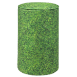 Pufe Tamborete Capa Oxford Estampa Grama