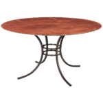 Tampo Cobre com Base Bambu Ferro Cinza