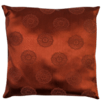 Almofada Cetim Terracota com Desenho Mandala