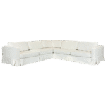 Sofá Eva com Capa Sarja Cru em "L"