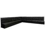 Sofá London Couro Preto "L"