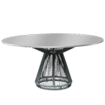 Tampo de Espelho com Base Grace Cinza