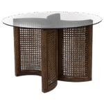 Tampo de Vidro Transparente com Base Bali