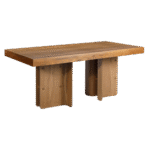 Tampo Retangular Madeira Natural com Base Amazônia