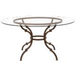 Tampo de Vidro Transparente com Base Suva