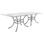 Tampo de Vidro Transparente com Base Bambu Ferro