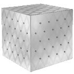 Mesa Bolo Acrílico Espelhado Losango