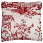 Almofada Provence Vinho Toile de Jouie
