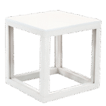 Cubo Médio Vazado Ferro Branco(a)