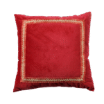 Almofada Veludo Inca Bordô com Aplicação de Moldura