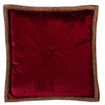 Almofada Veludo Especial Bordo Butonê com Bordado